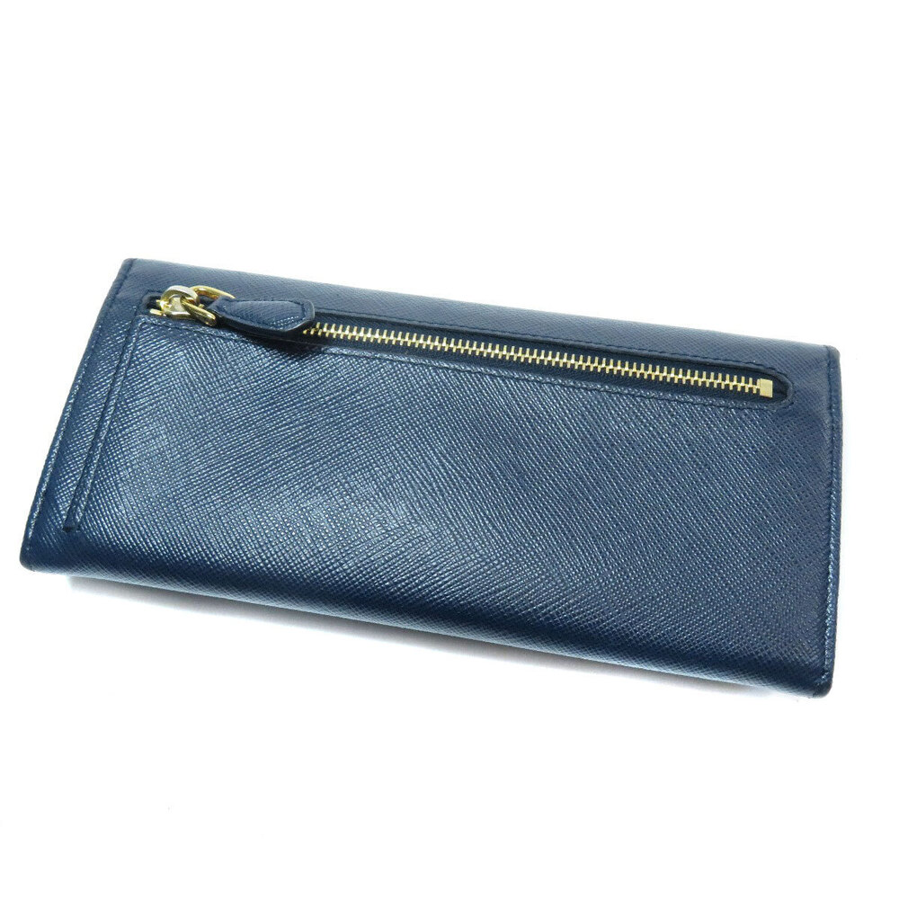 Prada Leather purse Long Wallet Saffiano coin